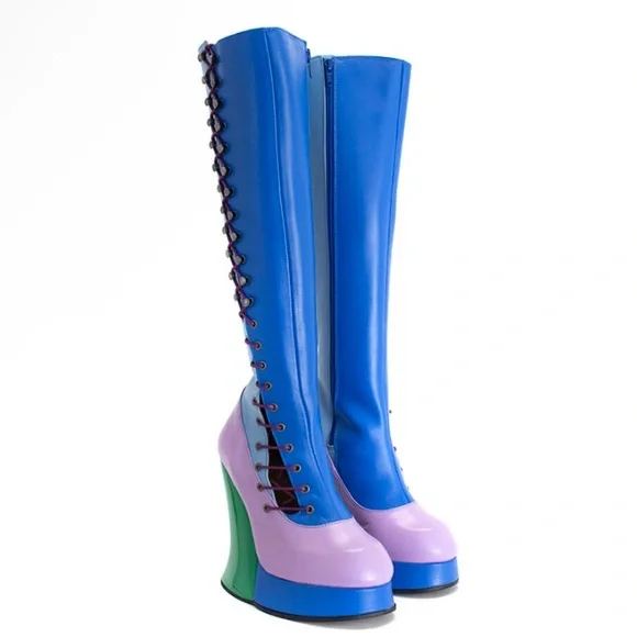 Grand National Tall Platform Boot. Fluevog. - Picture 3 of 8